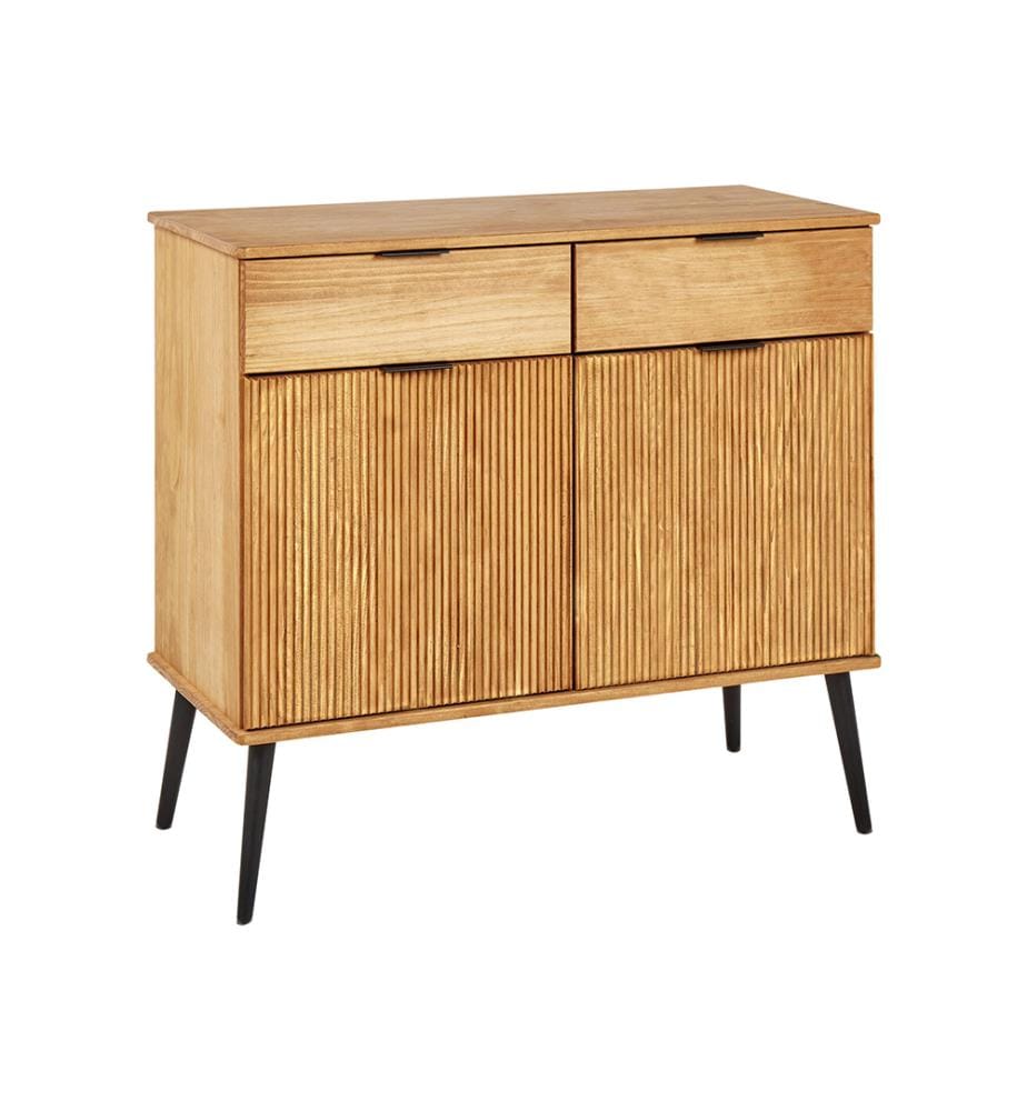 Commode 2 portes TIMMINS Bois de pin Marron