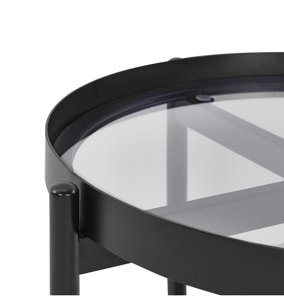 Table d'appoint RENO Métal Noir