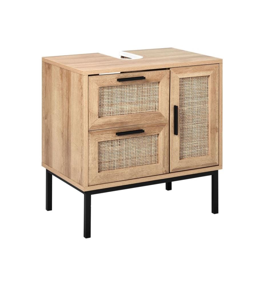 Mobile lavabo ROSELL 60 cm Marrone chiaro