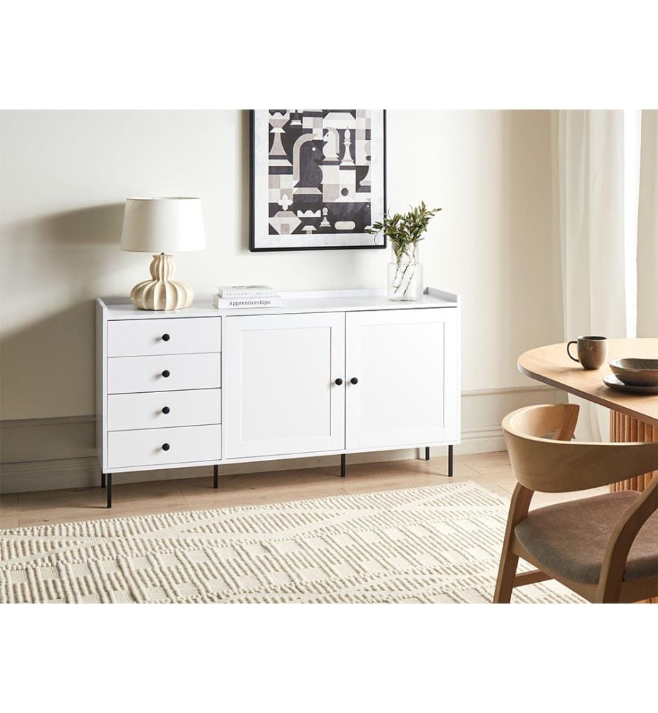 Commode 2 portes ALCOVE Blanc