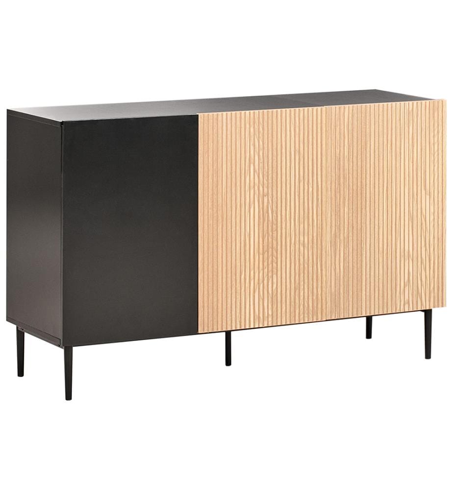 Armoire BLYTHE Frêne naturel Noir