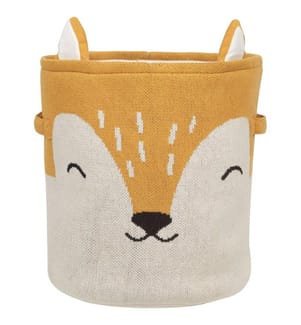 Kinder Aufbewahrungskorb Fuchs HARRORI Baumwolle Beige