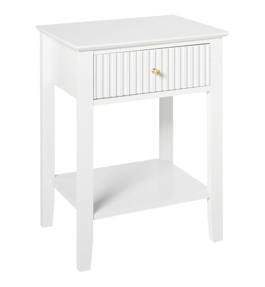 Nachttisch mit 1 Schublade ASSISI Weiss