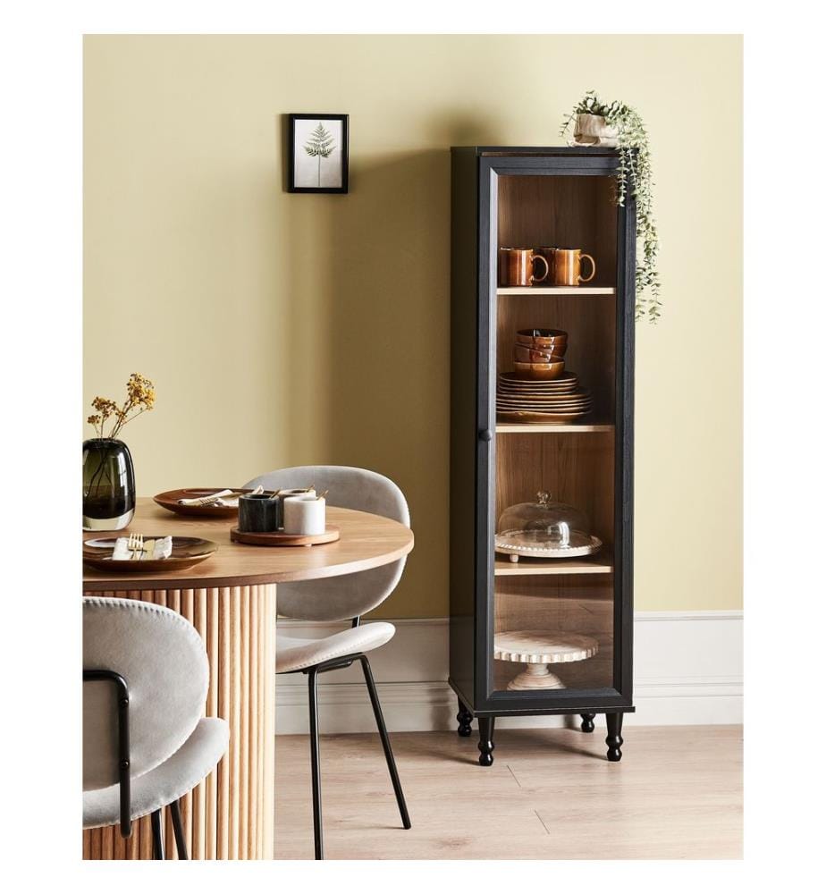 Vitrine en verre TINGLEDALE 40 cm Noir