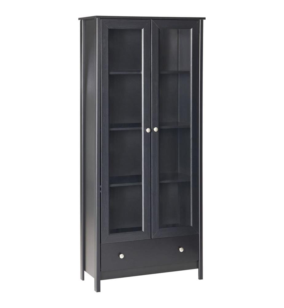 Vitrine en verre NORNALUP 80 cm Noir