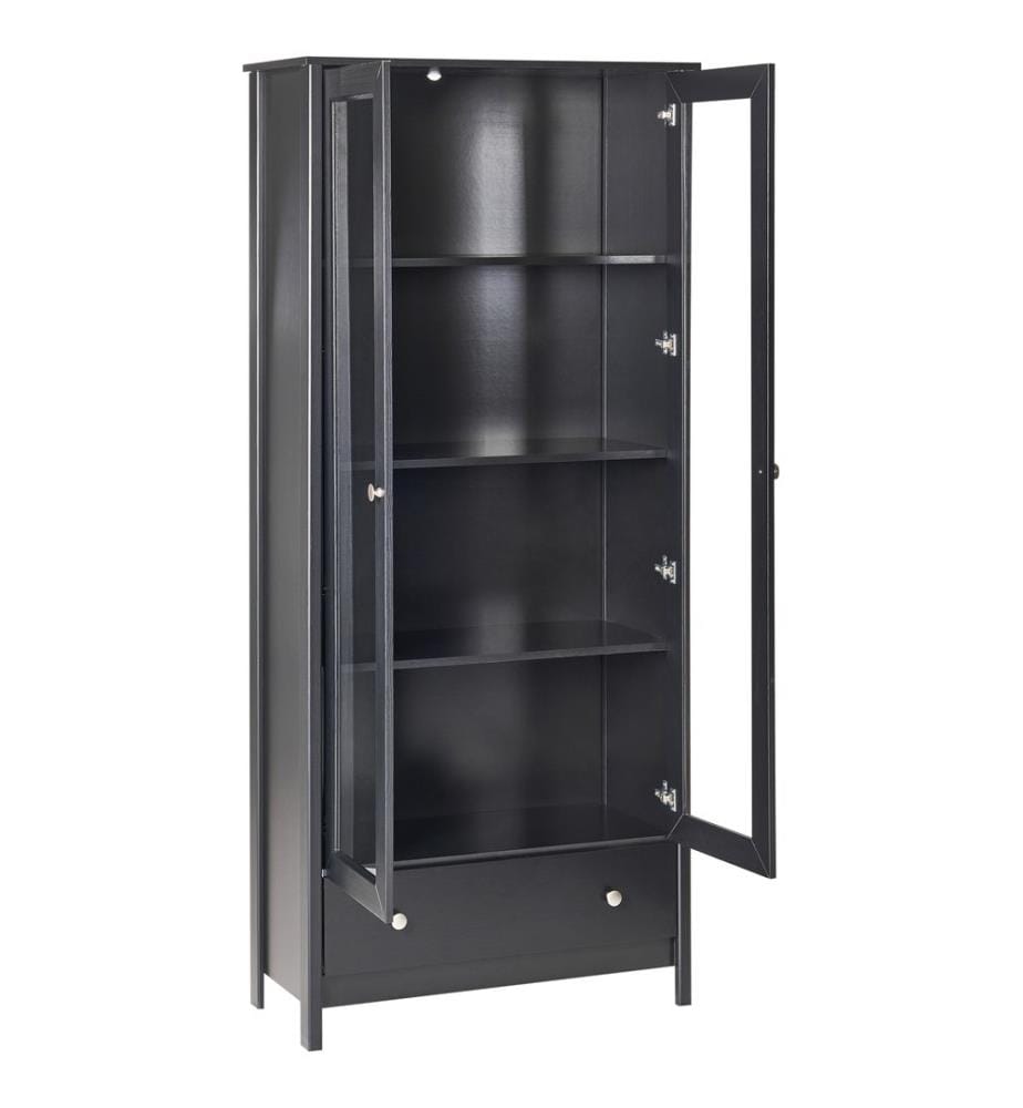 Vitrine en verre NORNALUP 80 cm Noir