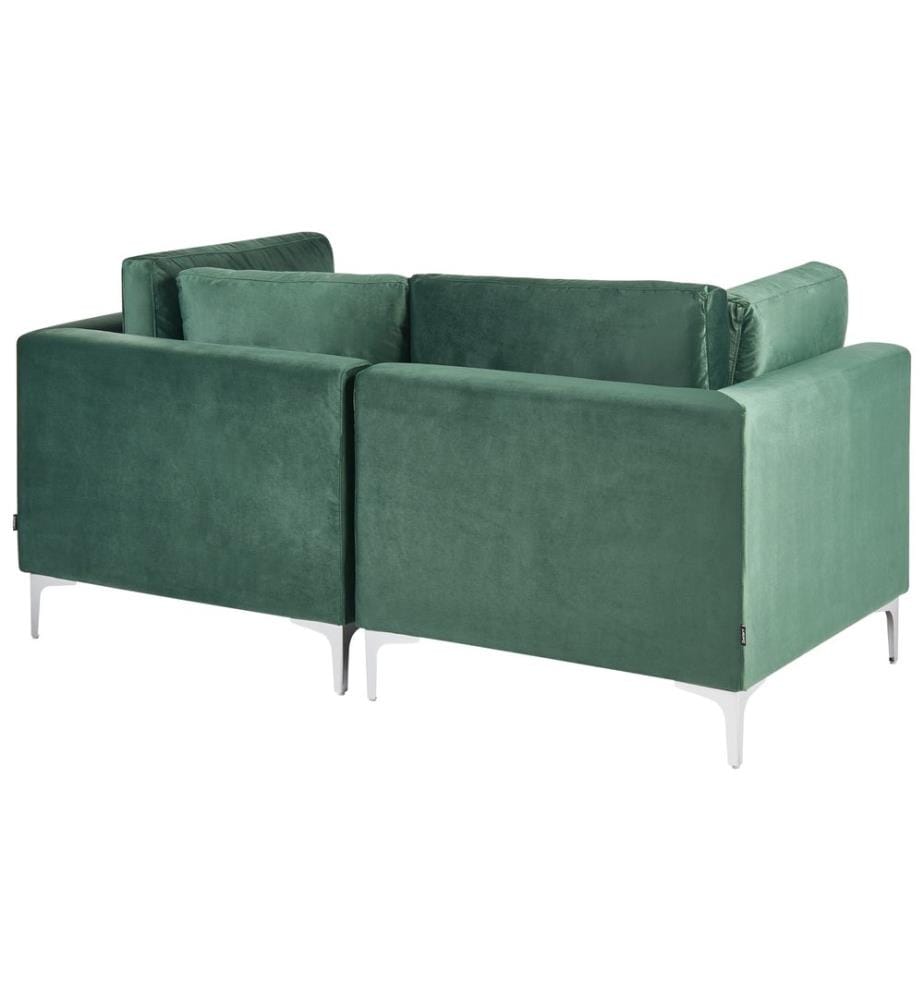 Canapé modulable 2 places EVJA Vert Velours