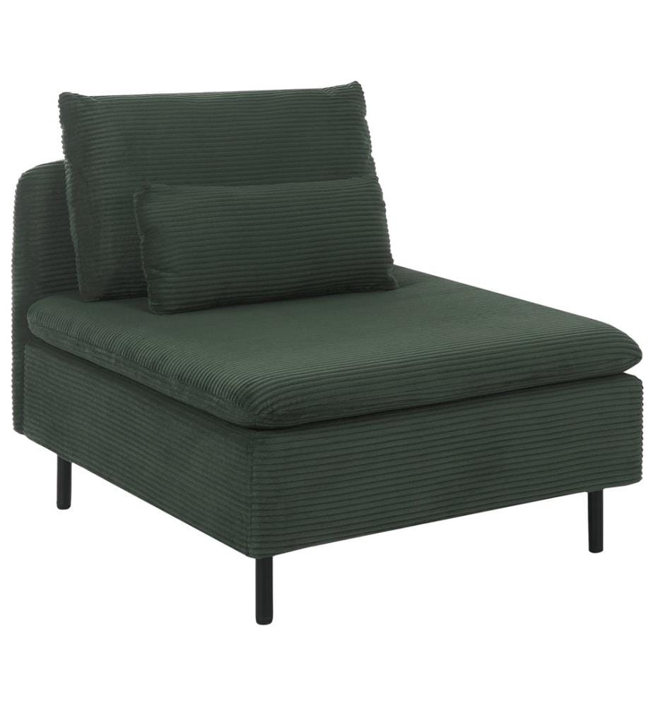 Module fauteuil EGERIS Vert foncé Velours côtelé