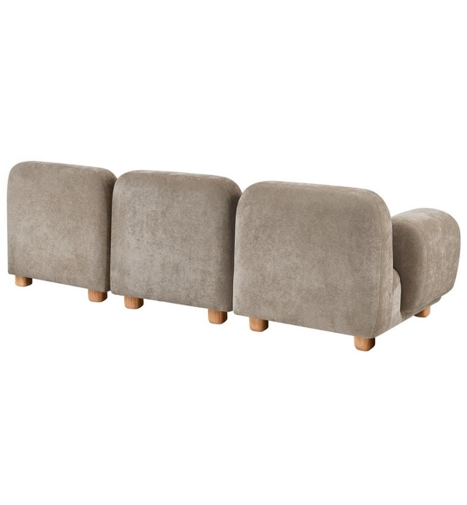 Canapé modulable 3 places AMLI Beige Tissu