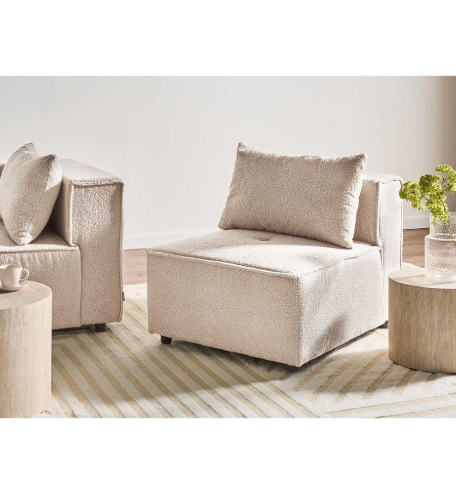 Module fauteuil AXEBO Beige Bouclé