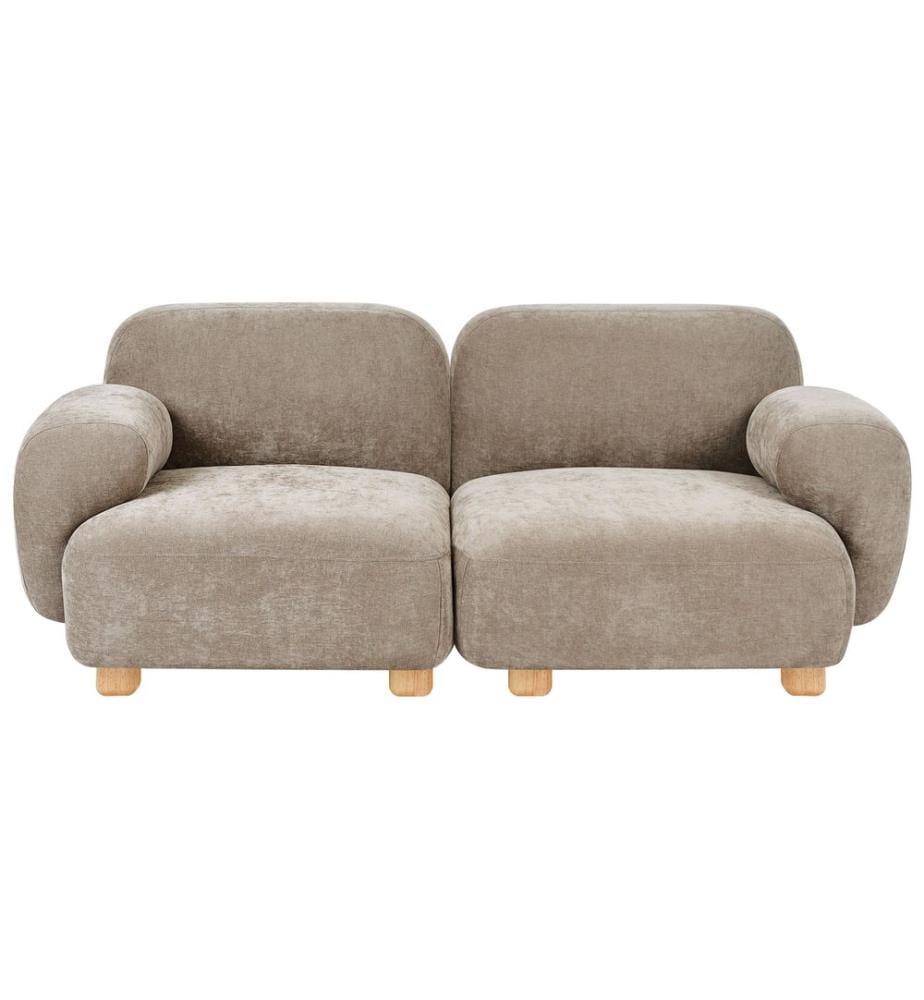 Modulsofa 2-Sitzer AMLI Beige Stoff