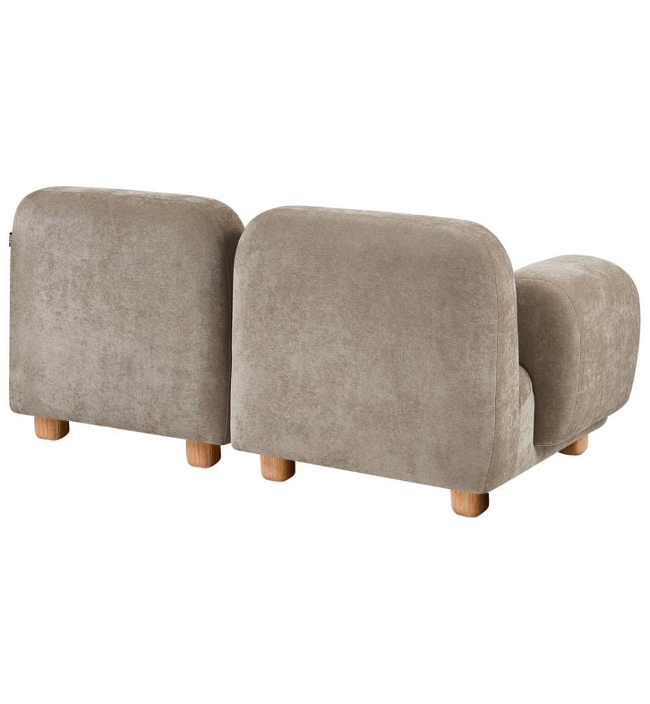 Modulsofa 2-Sitzer AMLI Beige Stoff