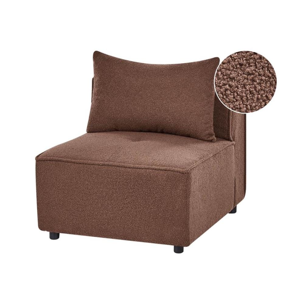 Module fauteuil AXEBO Marron Bouclé