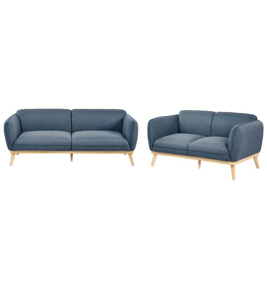 Sofa Set 5-Sitzer LJUNG Stoff Blau