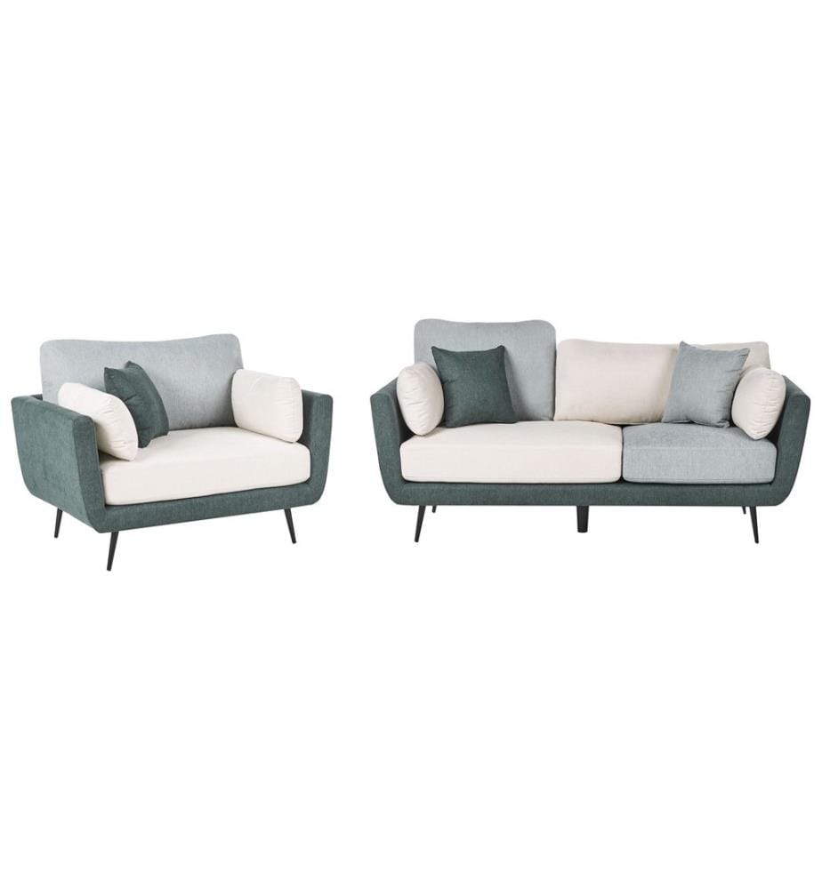 Sofa Set 4-Sitzer BOLGA Stoff Grün
