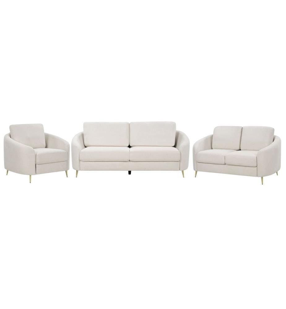 Sofa Set 6-Sitzer TROSA Stoff Hellbeige