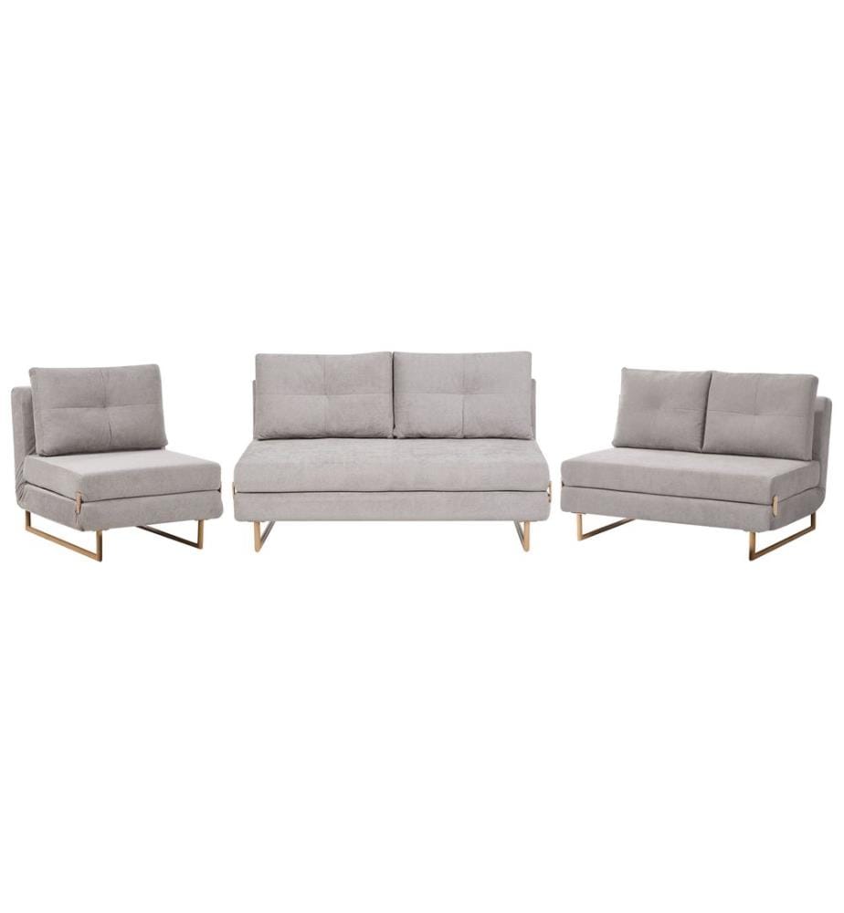 Sofa Set 6-Sitzer JERSLEV Stoff Grau