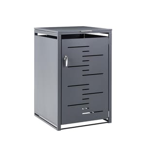 Cache poubelle extérieur 240 L PERISSA Métal Gris foncé