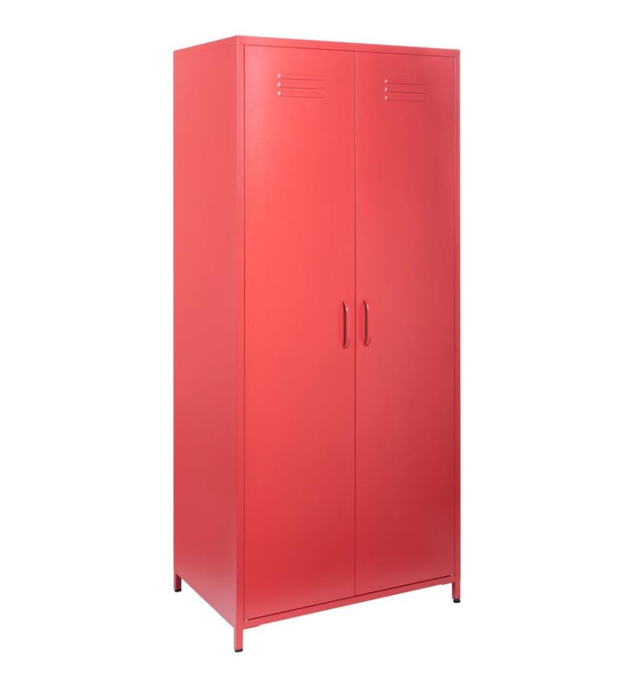 Meuble de rangement VARNA Métal Rouge