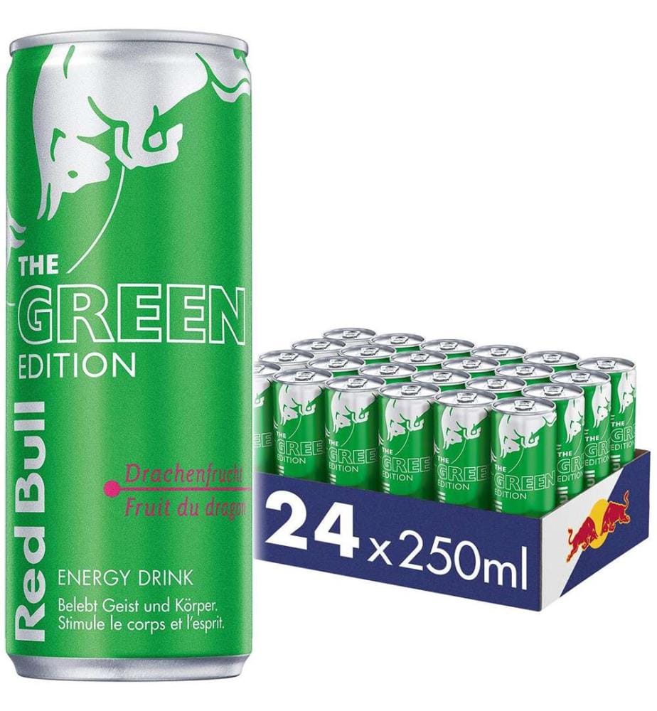 24x Red Bull Green Edition Drachenfrucht - 250ml