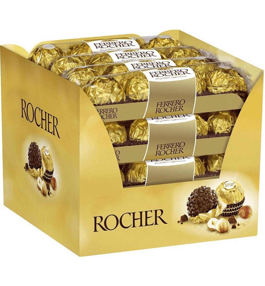 Lot von 16 Ferrero Rocher Schokolade Riegel T4 - 50g