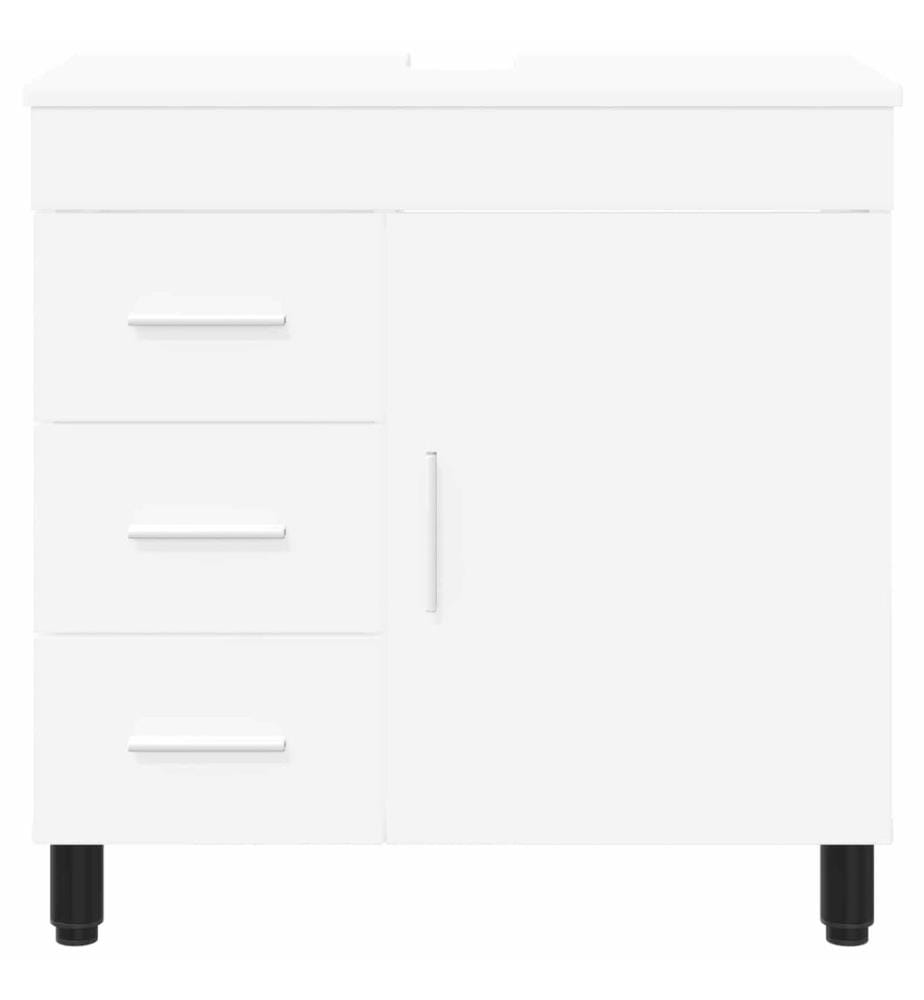 Waschtisch Weiss 60 x 35 x 60 cm Holzwerkstoff