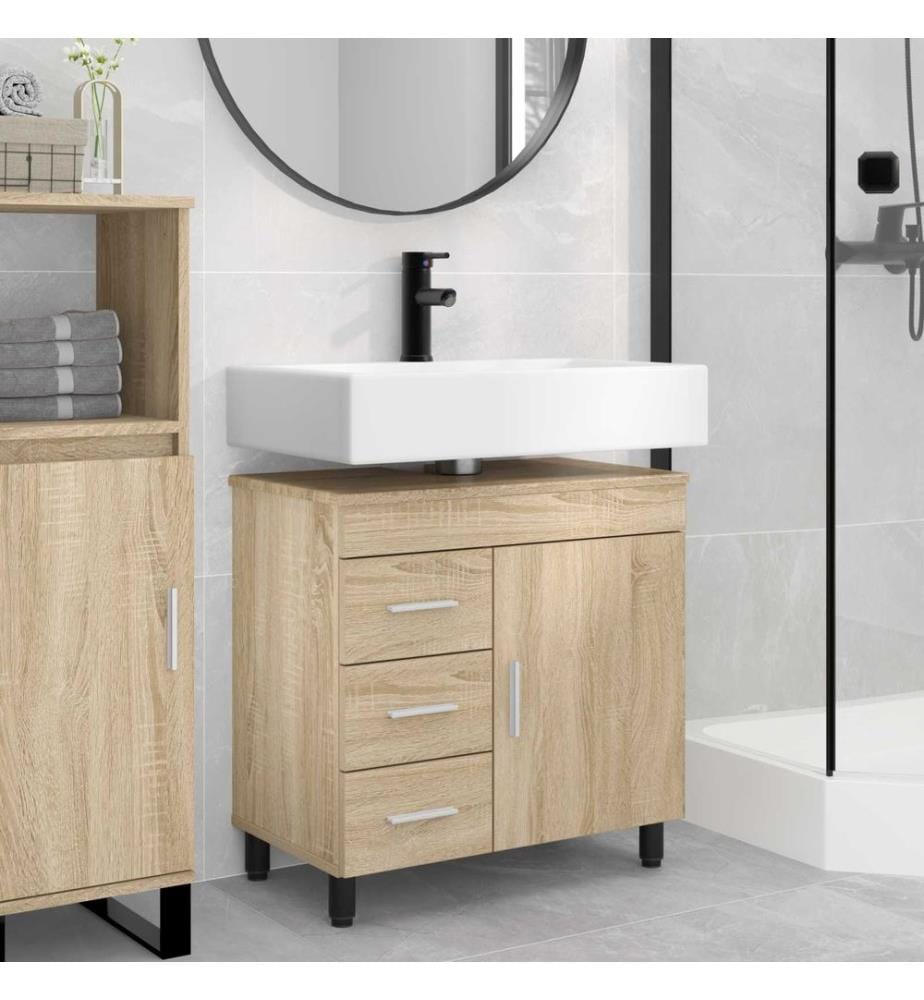 Waschtisch Sonoma-Eiche 60 x 35 x 60 cm Holzwerkstoff