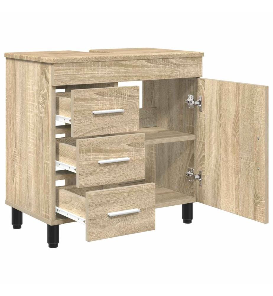 Waschtisch Sonoma-Eiche 60 x 35 x 60 cm Holzwerkstoff