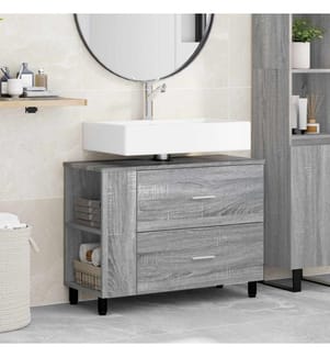 Waschtisch Grau Sonoma 80 x 35 x 60 cm Holzwerkstoff