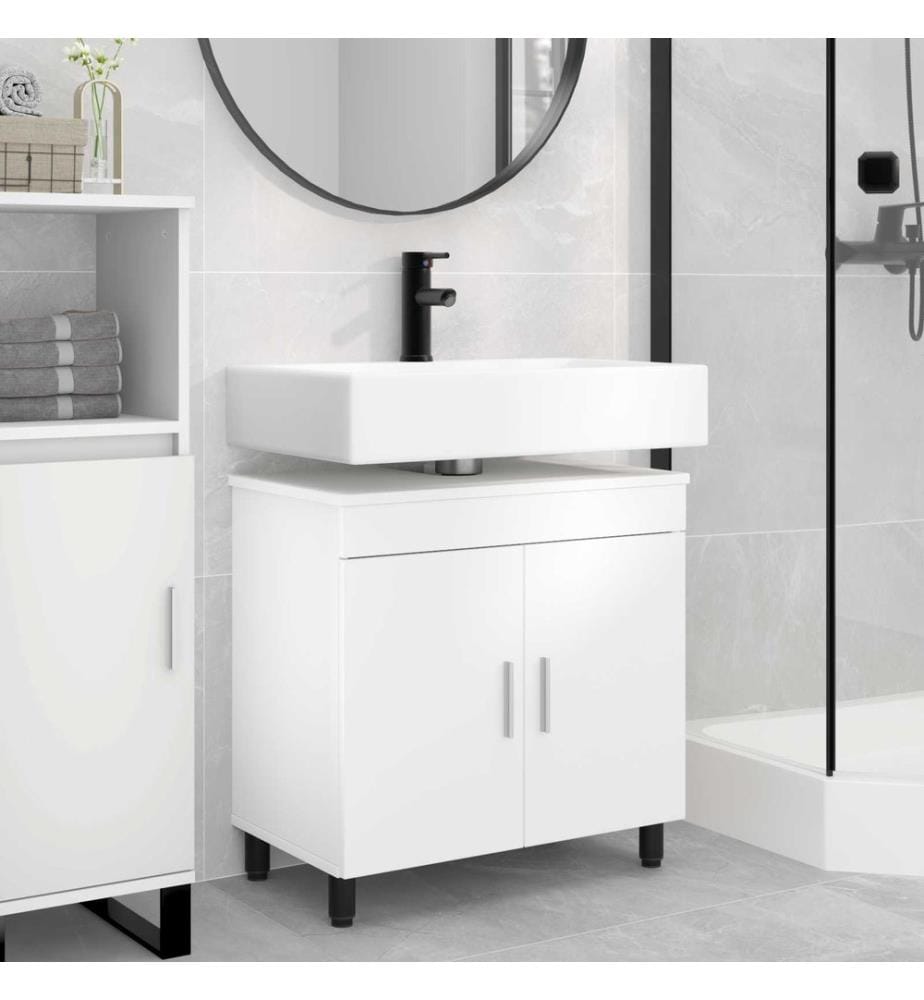 Waschtisch Weiss 60 x 35 x 60 cm Holzwerkstoff