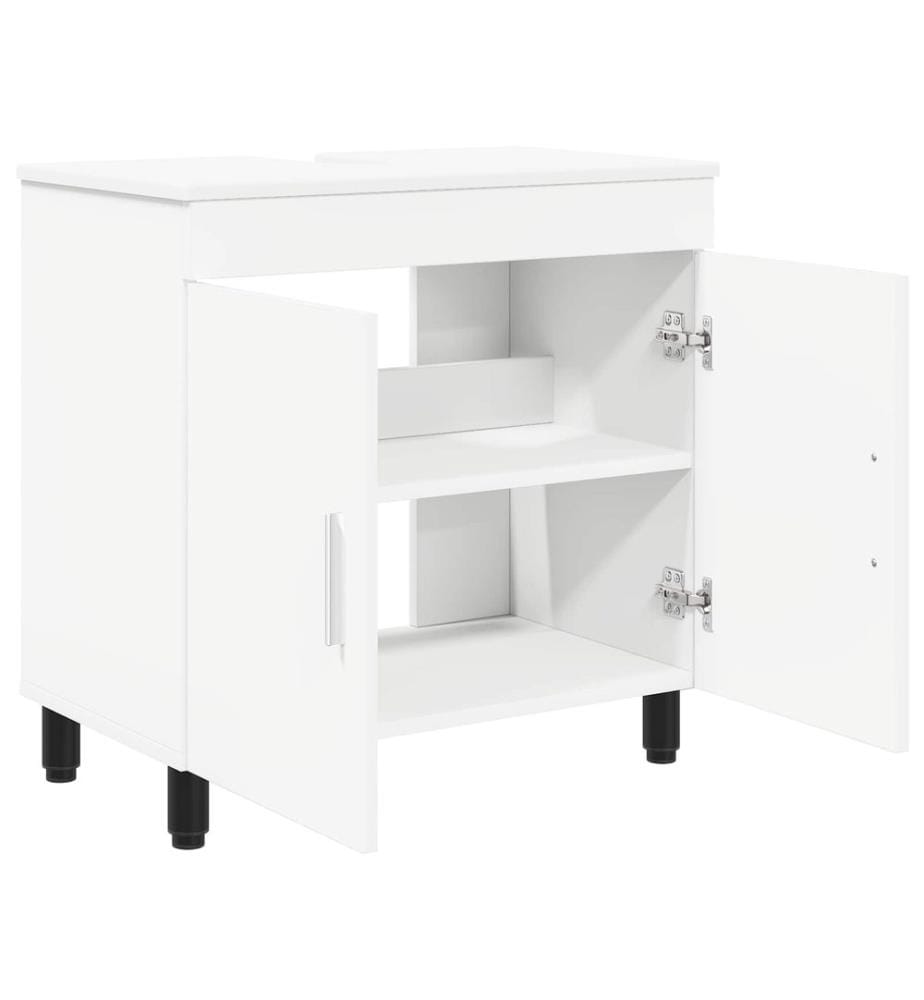 Waschtisch Weiss 60 x 35 x 60 cm Holzwerkstoff