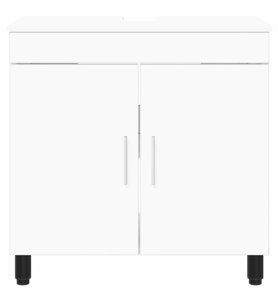Waschtisch Weiss 60 x 35 x 60 cm Holzwerkstoff