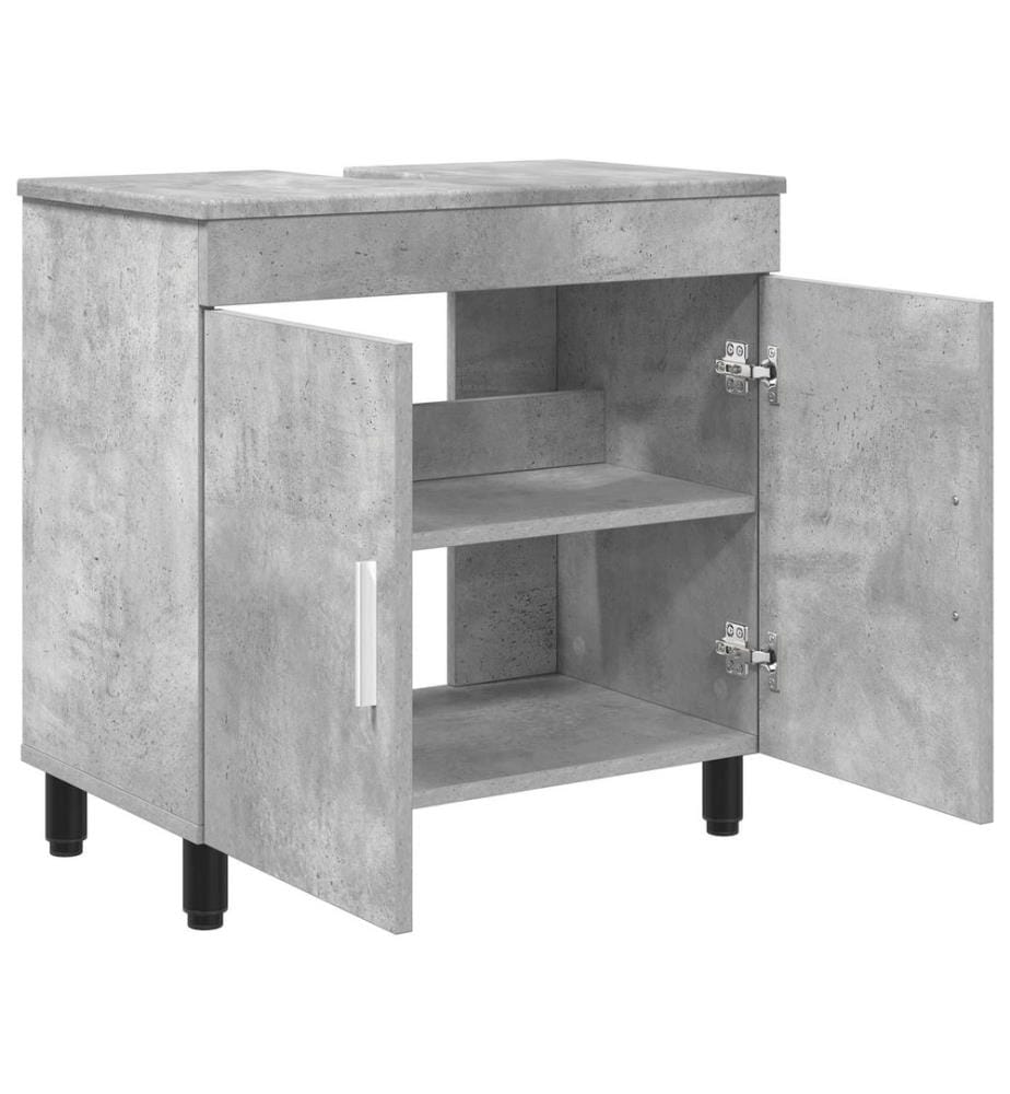 Waschtisch Betongrau 60 x 35 x 60 cm Holzwerkstoff