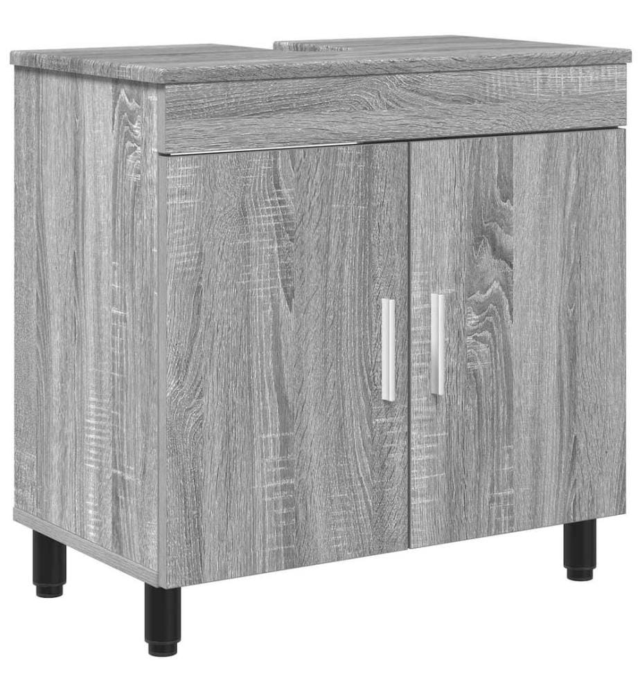Unité de vanité de salle de bain Sonoma gris 60 x 35 x 60 cm
