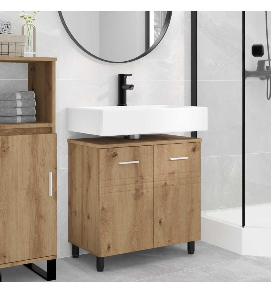Unité de vanité de salle de bain Chêne artisanal