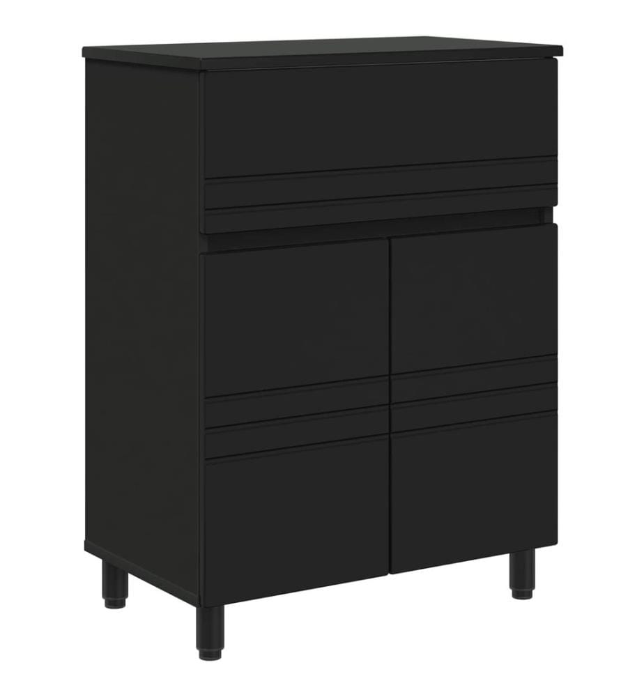Waschtisch Schwarz 60 x 35 x 80 cm Holzwerkstoff