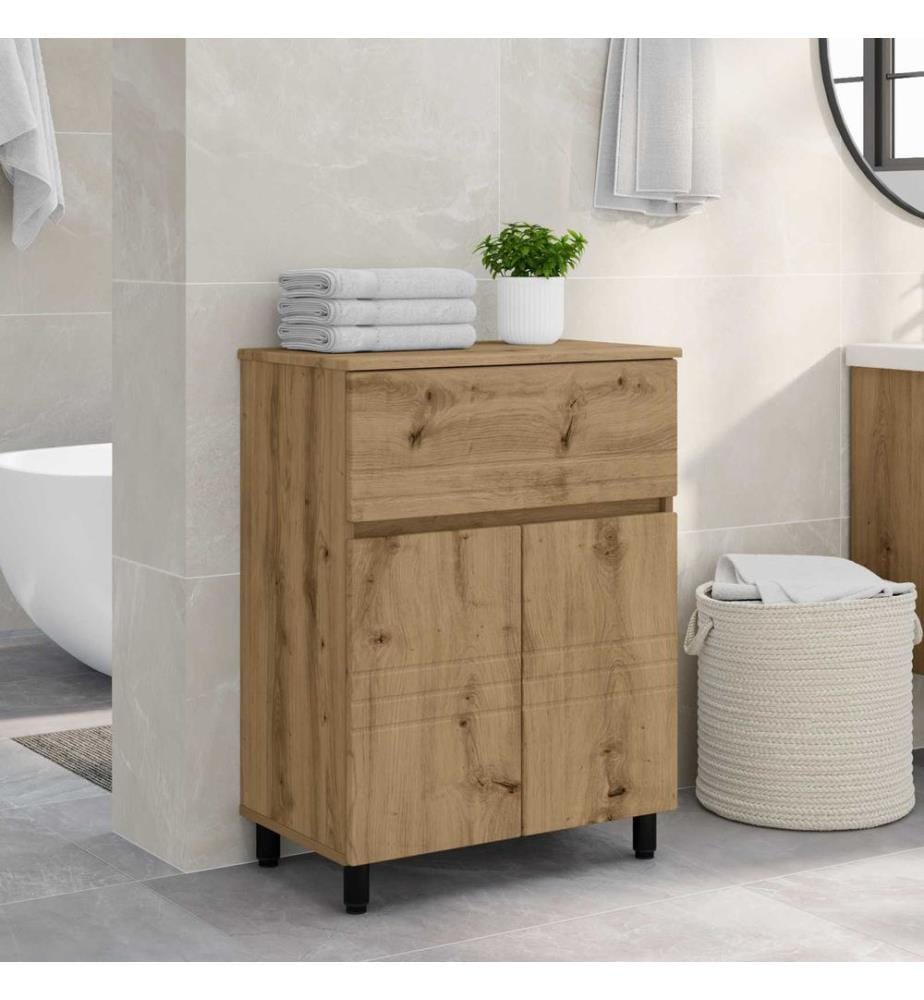 Unité de vanité de salle de bain Chêne artisanal