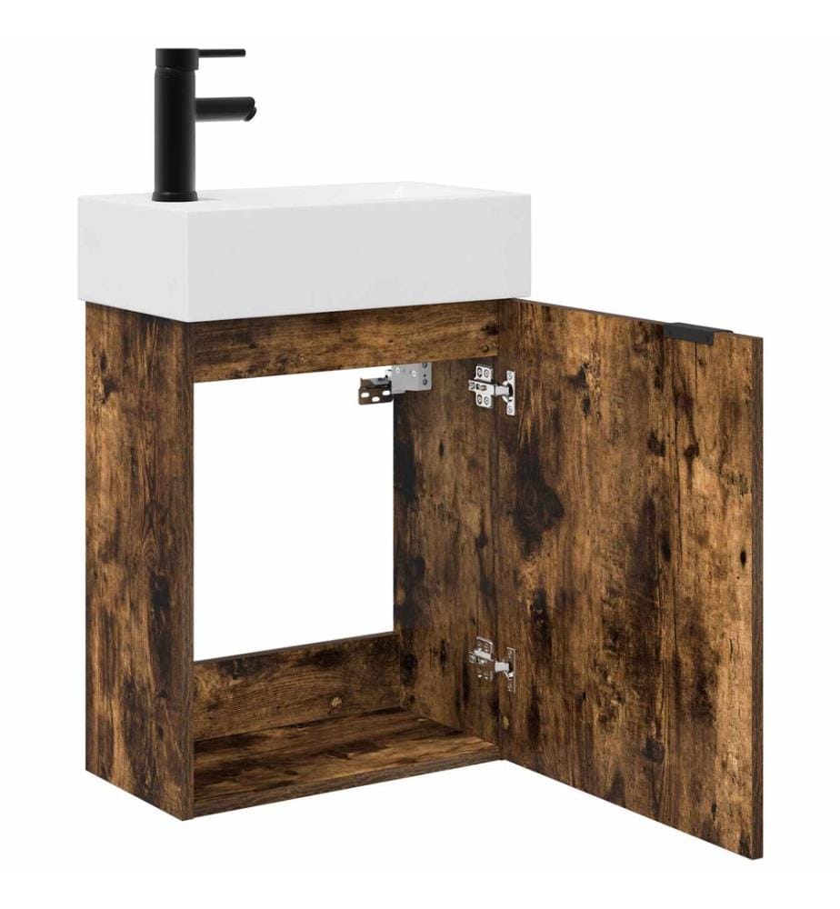 Badezimmer Waschtischunterschrank mit Wasserhahn