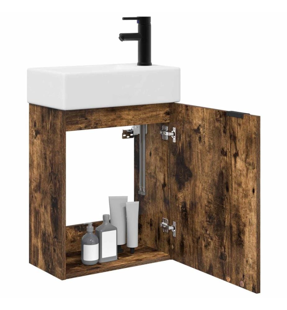Badezimmer Waschtischunterschrank mit Wasserhahn
