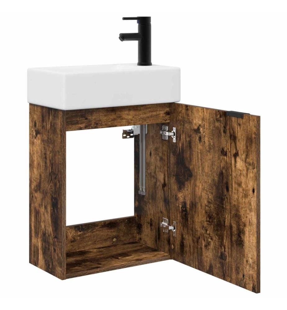 Badezimmer Waschtischunterschrank mit Wasserhahn