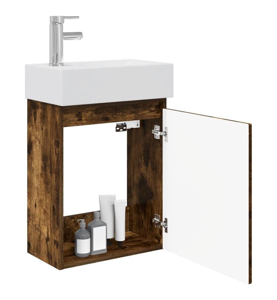 Badezimmer Waschtischunterschrank mit Wasserhahn