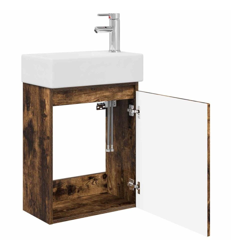 Badezimmer Waschtischunterschrank mit Wasserhahn
