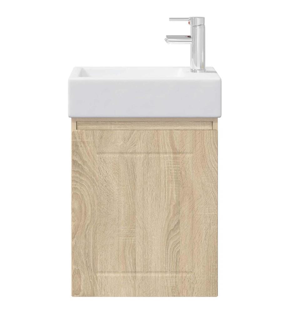 Meuble de salle de bain avec robinet Chêne Sonoma