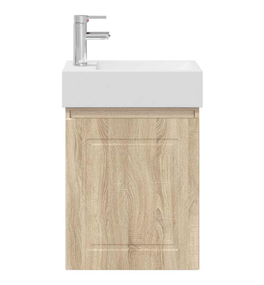 Meuble de salle de bain avec robinet Chêne Sonoma