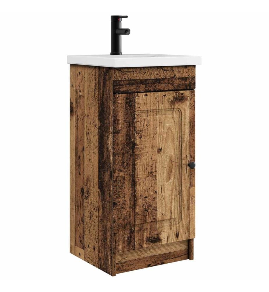 Meuble de salle de bain avec évier Bois ancien
