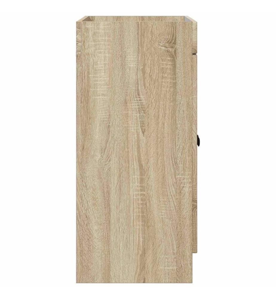 Armoire sous évier de salle de bain Chêne Sonoma