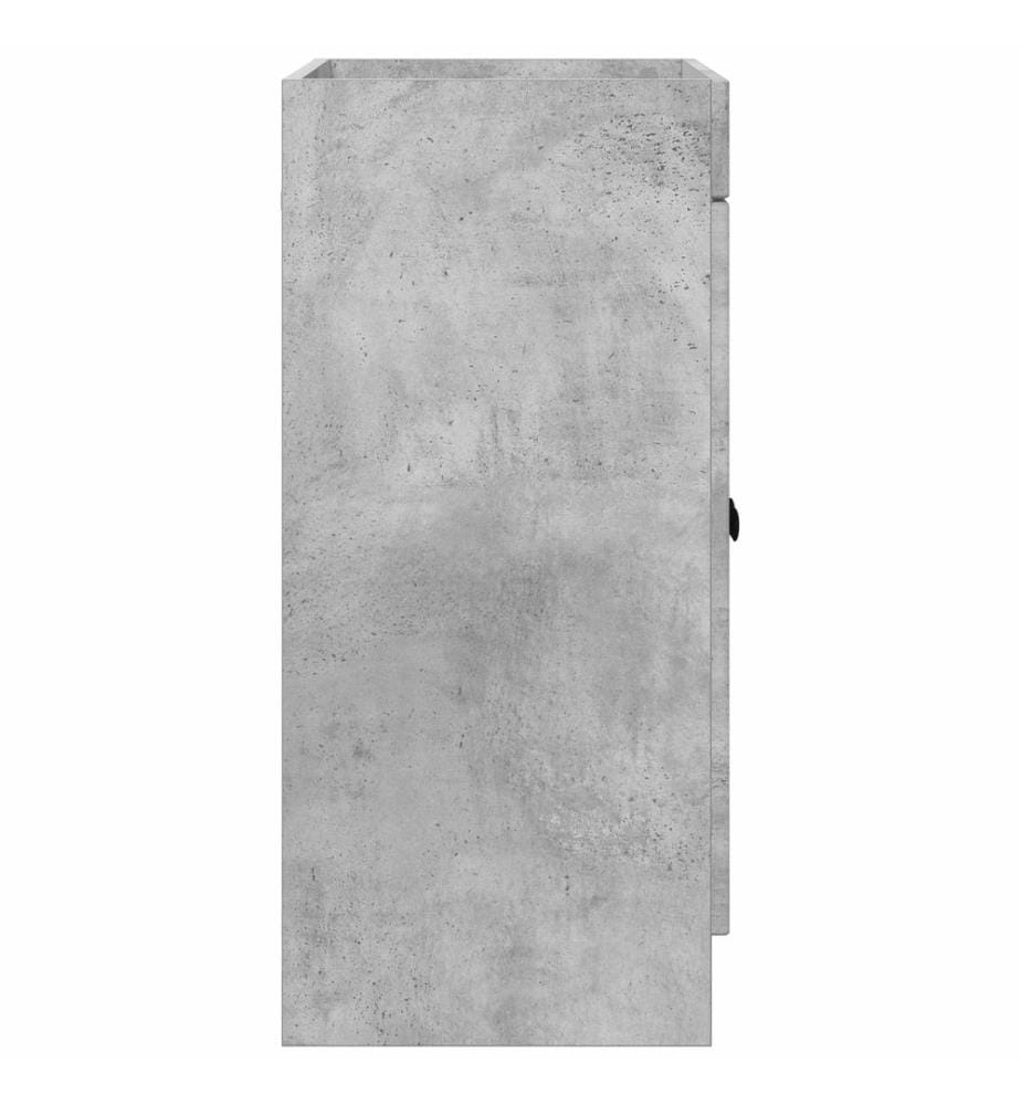 Armoire sous évier de salle de bain Gris béton