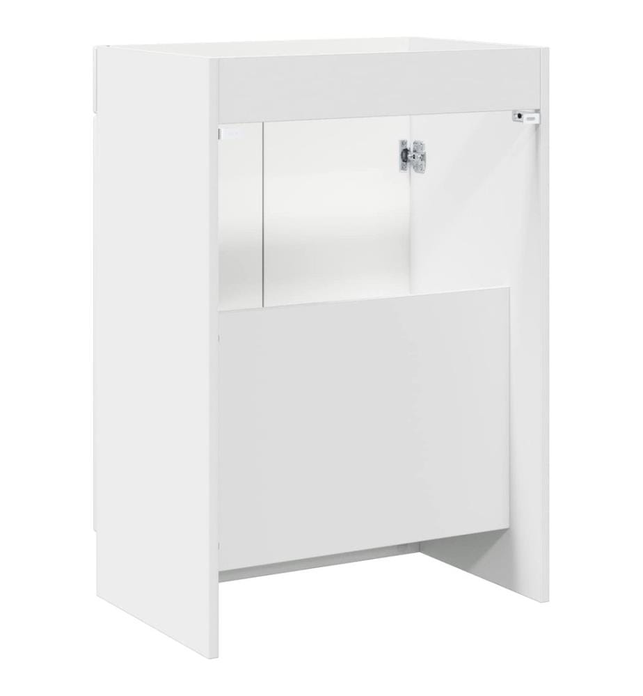 Armoire sous évier de salle de bain Blanc 78,5 x 37,5 x 81 cm