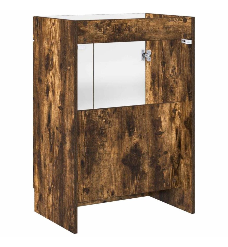 Unter dem Waschbecken Badschrank Geräucherte Eiche