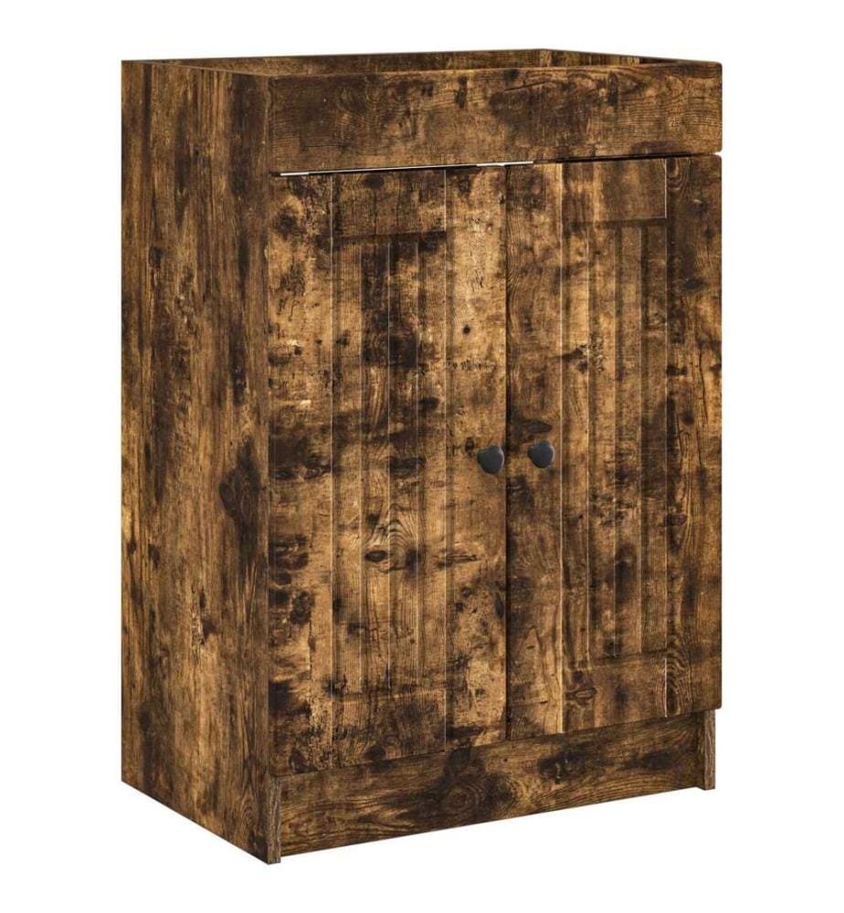 Unter dem Waschbecken Badschrank Geräucherte Eiche